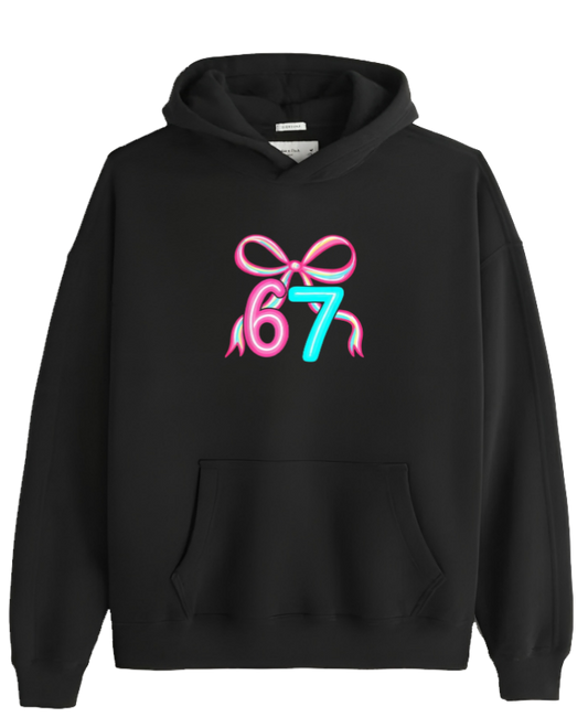 designs 67 Oversize Hoodie Black  5
