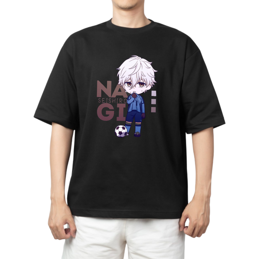 blue lock t- shirt One Size Black 22