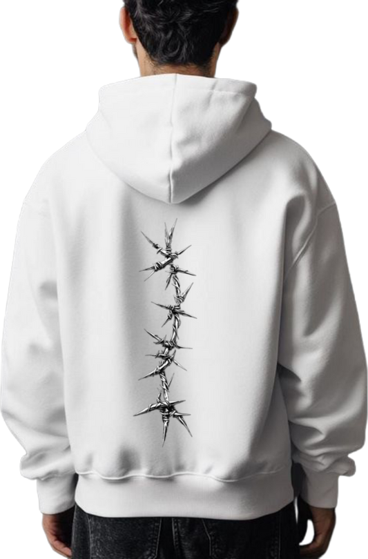 Goth Oversize Hoodie White Back 5