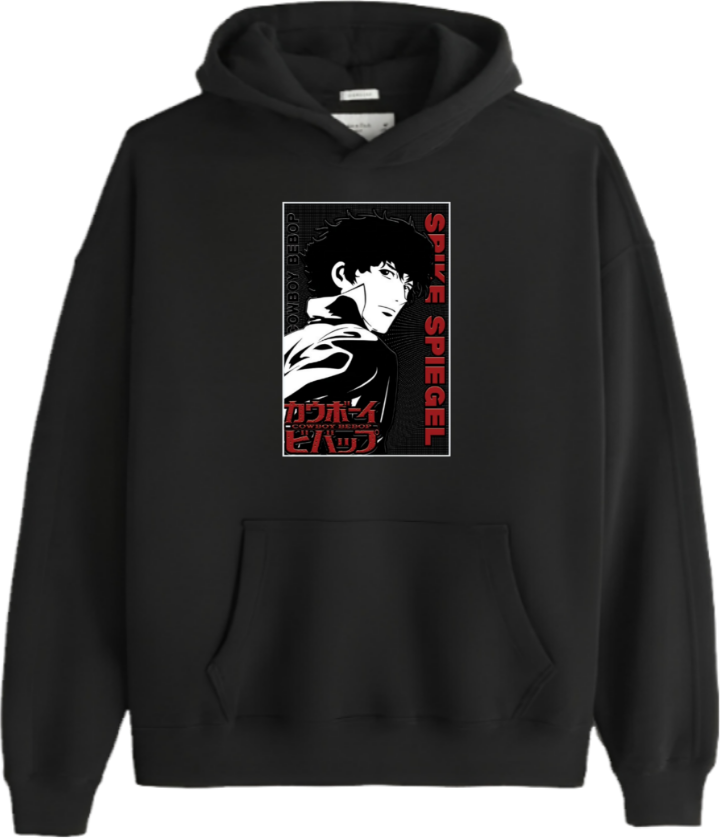 Cowboy Bebop Over Size hoodie Black 5