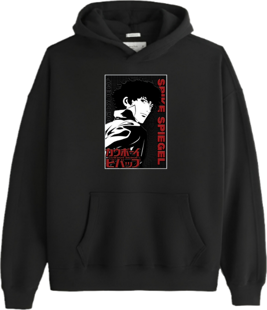 Cowboy Bebop Over Size hoodie Black 5