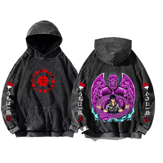 Naruto Shippuden One Size hoodie Washed Back 5