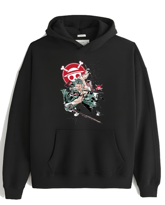 one piece One Size hoodie Black 5