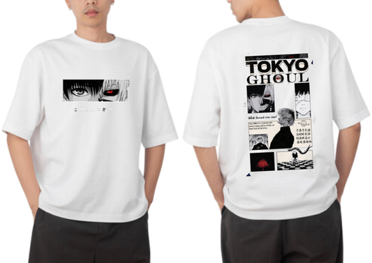 Tokyo ghoul t- shirt One Size White Back 5