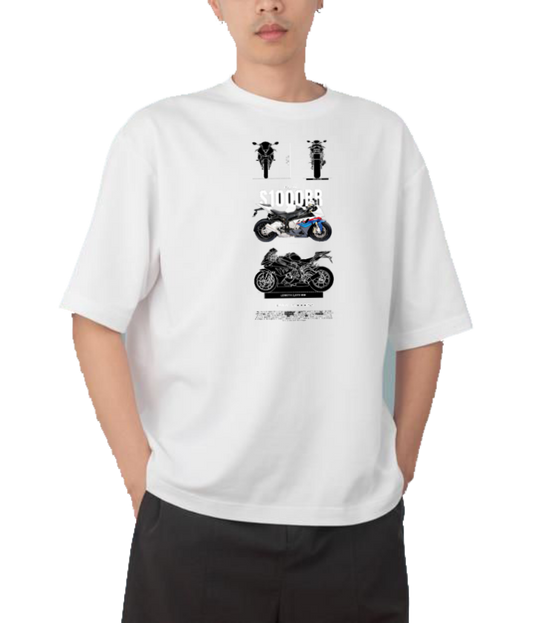 MOTOR CYCLE t- shirt One Size White 5