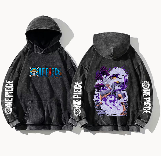 one piece One Size hoodie Washed Back 5