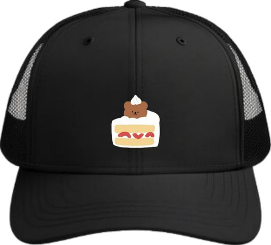 bear Baseball cap Black  5