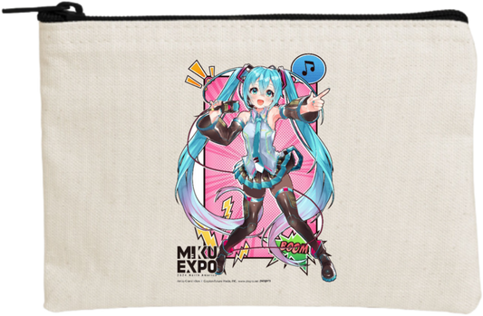 Hatsune Miku wallet pencil case Beige 5