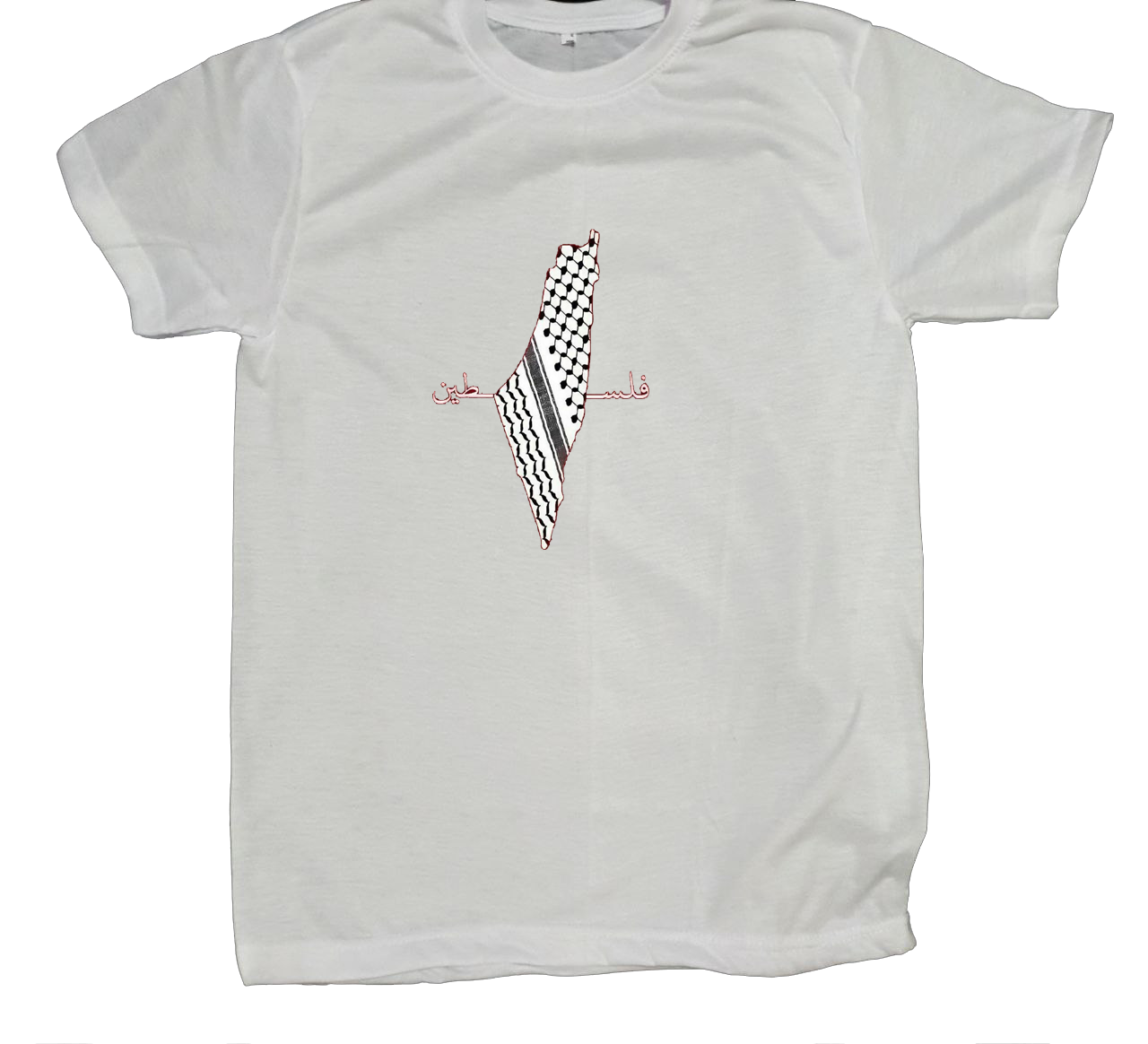 Palestine t- shirt fat White 5