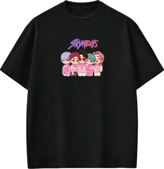 Hunterix kpop  t- shirt Black 5