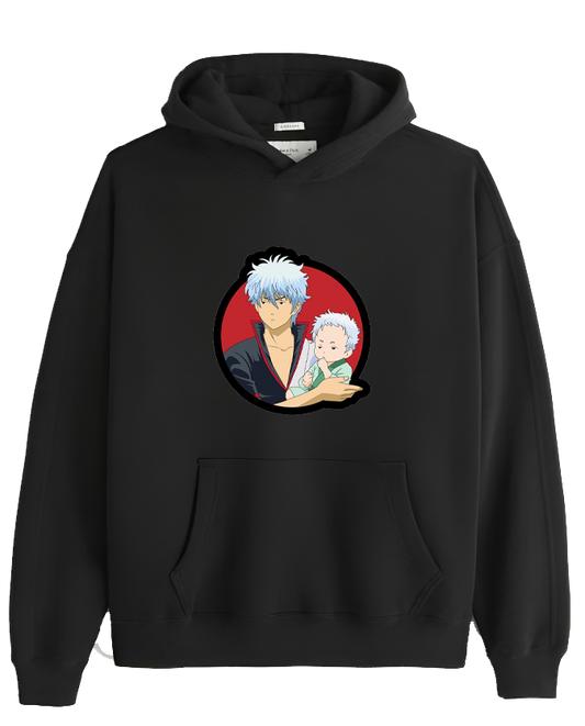 gintama One Size hoodie Black 5
