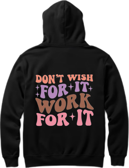 workout gym pilates Oversize Hoodie Black Back 5