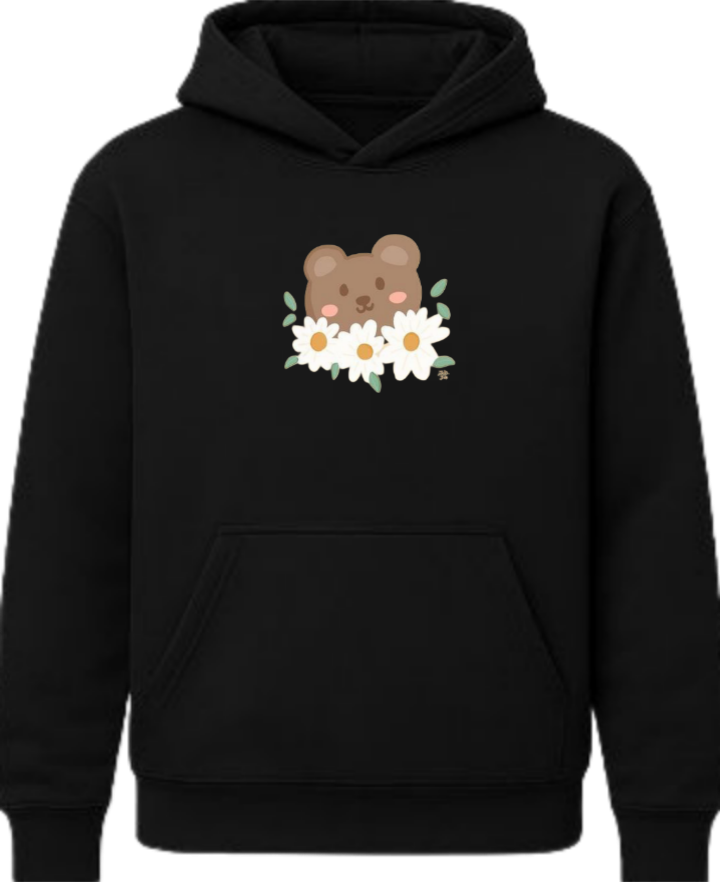bear Oversize Hoodie Black 5