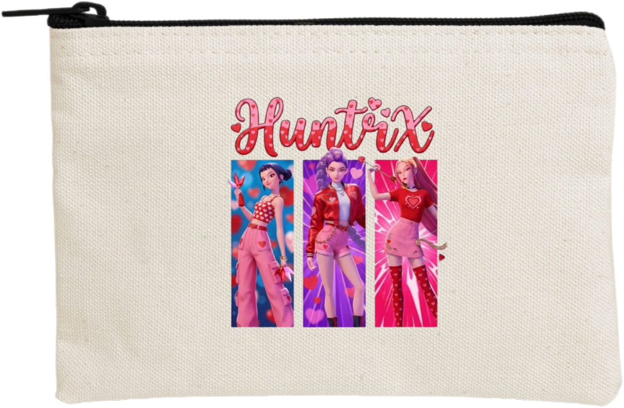 Hunterix kpop wallet pencil case Beige 5