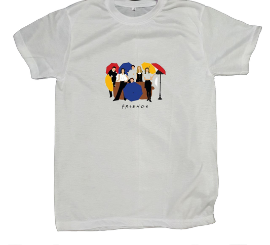 Friends t- shirt fat White 5