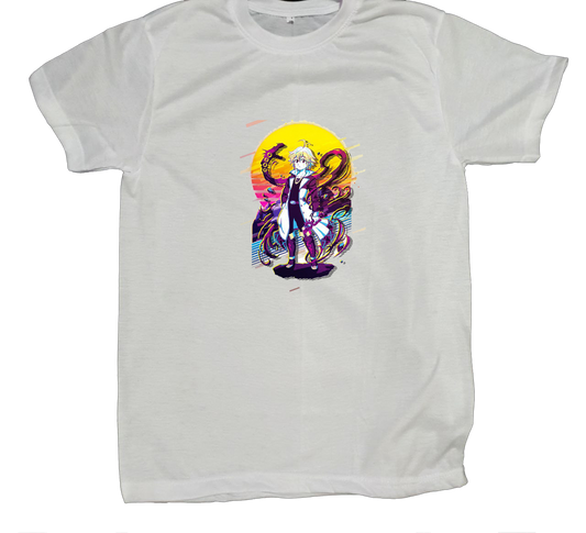 Anime Nanatsu no taizai seven deadly sins One Size t- shirt White 5