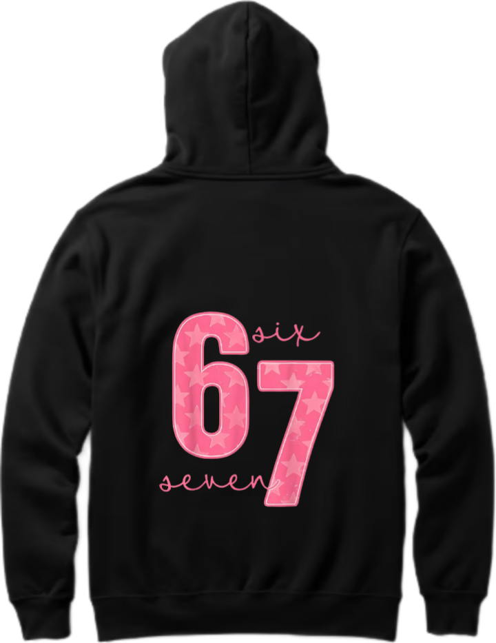 designs 67 Oversize Hoodie Black Back 5