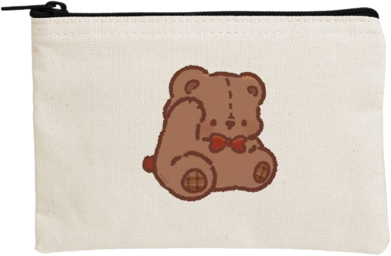 bear wallet pencil case Beige 5