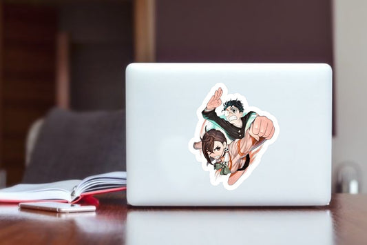 "Dandadan Anime Sticker, Waterproof Vinyl Action Decal for Laptop, Water Bottle, Hydro Flask, Skateboard, Luggage, Kawaii Shonen Anime Merchandise Gifts