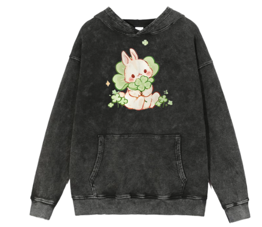 bunny Oversize Hoodie Washed 5