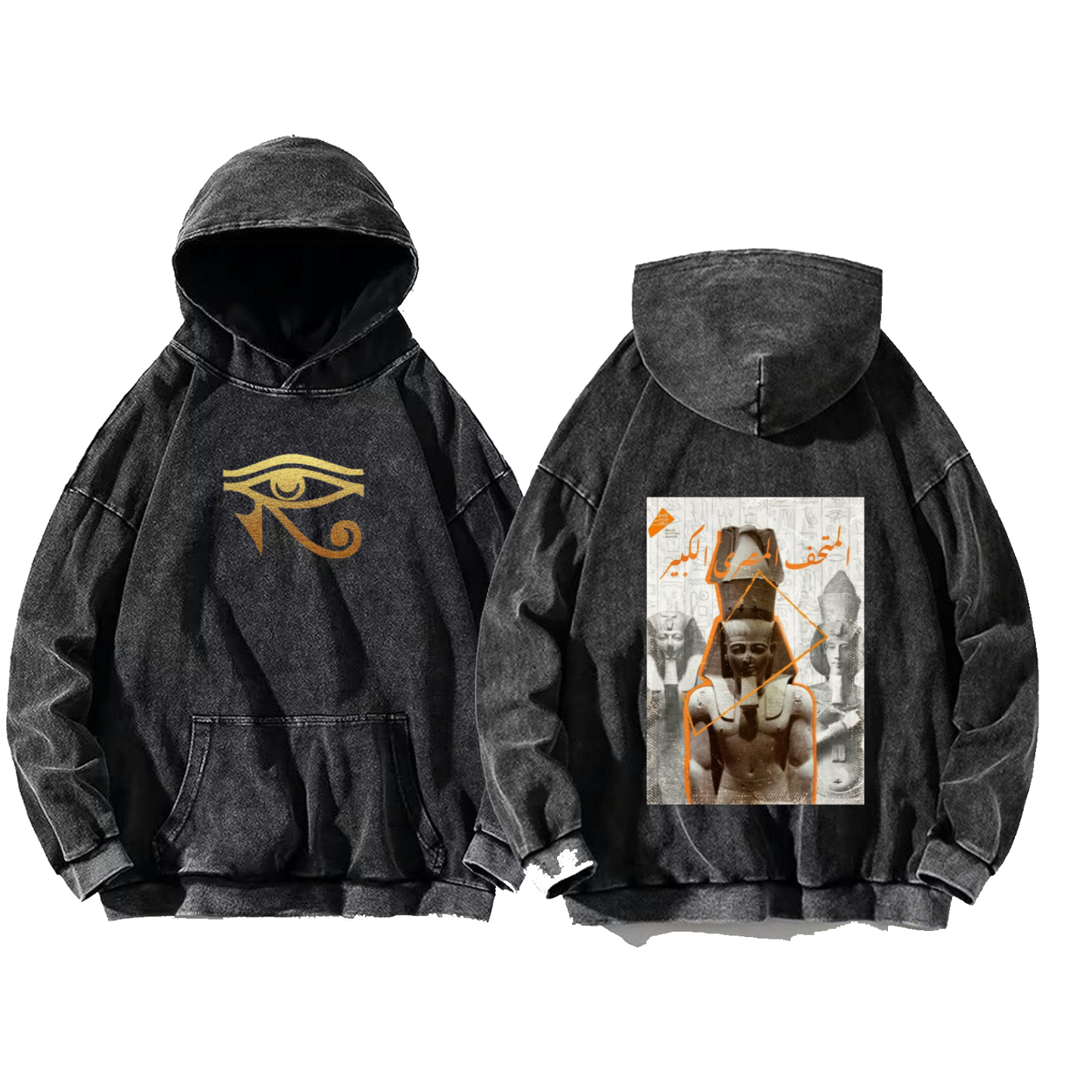 Egypt Over Size hoodie Washed Back 5
