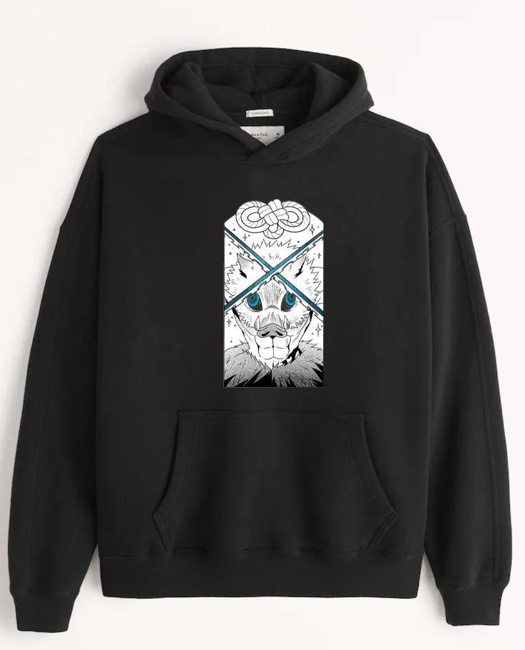 Anime Demon slayer nezuko tanjiro Oversize Hoodie Black 5