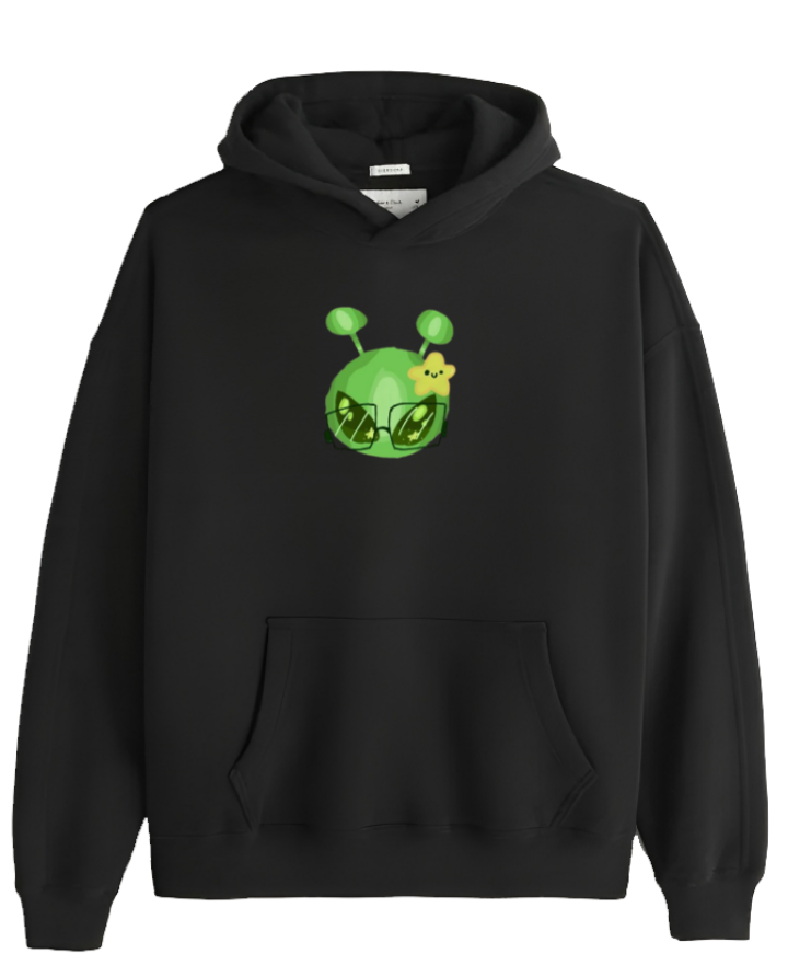 aliens Oversize Hoodie Black 5
