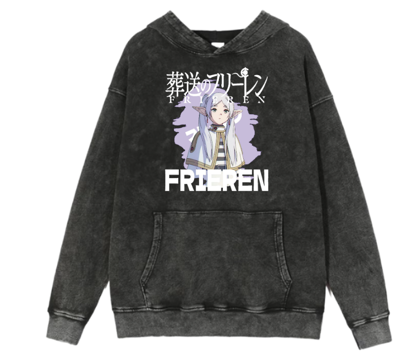 Frieren Beyond Journey's End One Size hoodie Washed 5