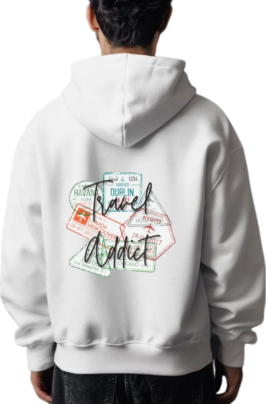 travel travellar Oversize Hoodie White Back 5