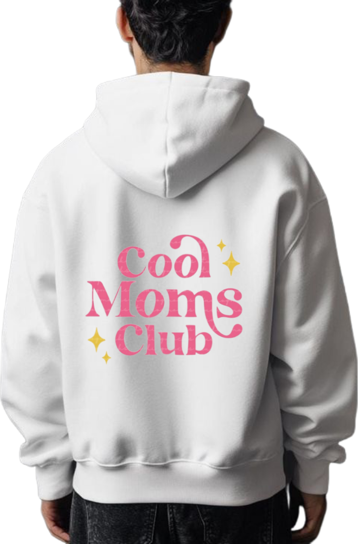 Mom dad parents Oversize Hoodie White Back 5