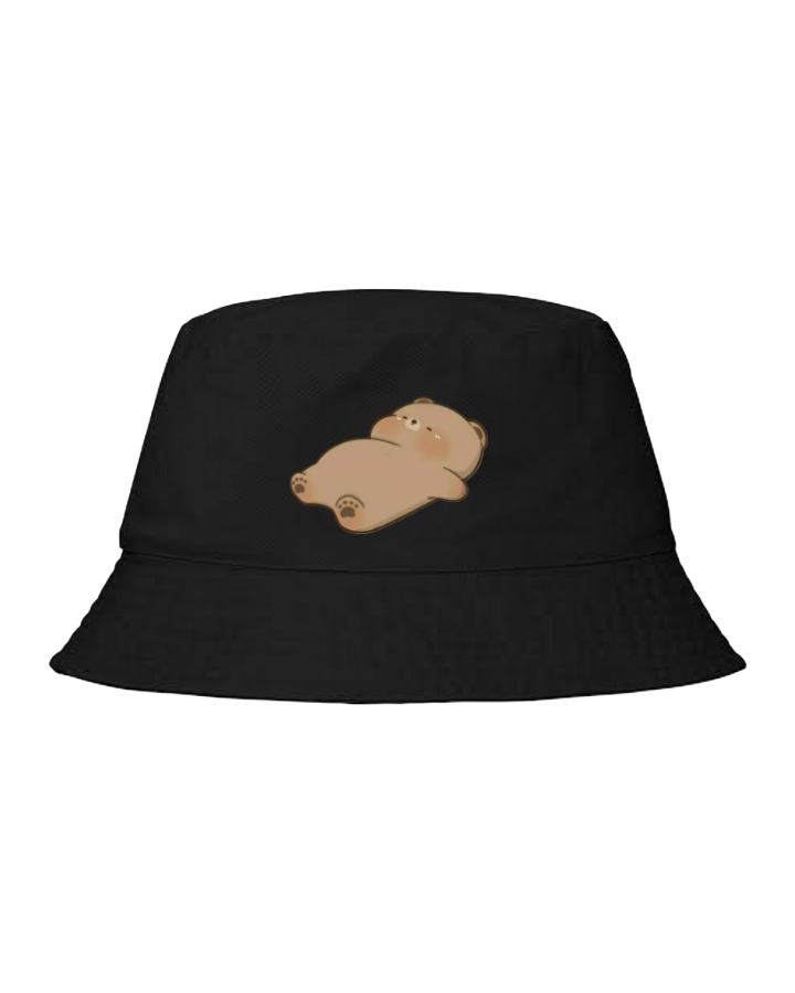 bear Bucket hat Fishman hat cap Black 5