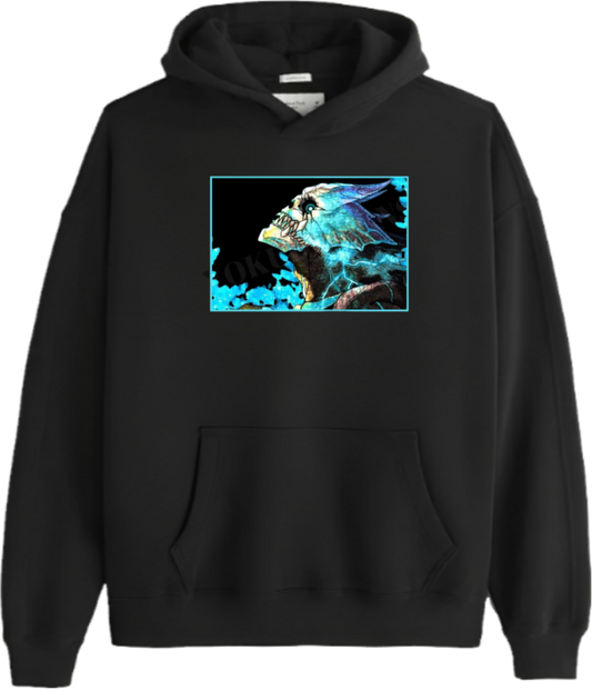 Kaiju No. 8 Over Size hoodie Black 5