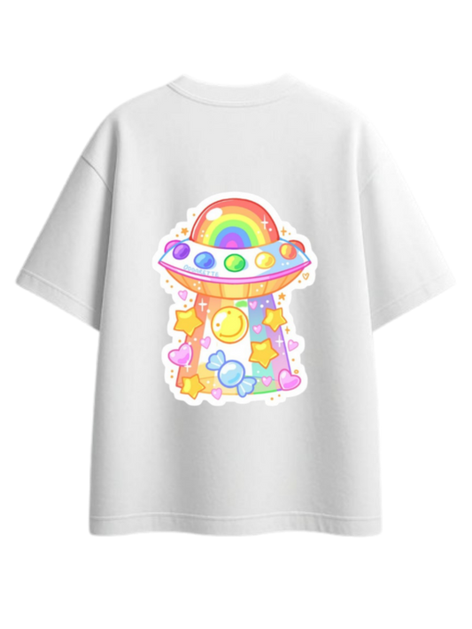 aliens One Size t- shirt White Back 5