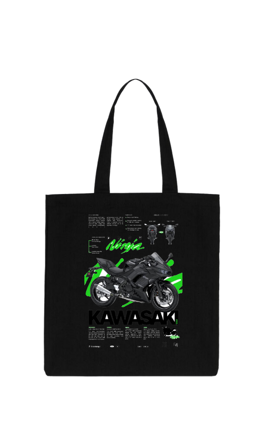 MOTOR CYCLE tote bag Black 5