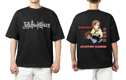 tjujutsu kaisen GOJO Oversize t- shirt Black Back  5