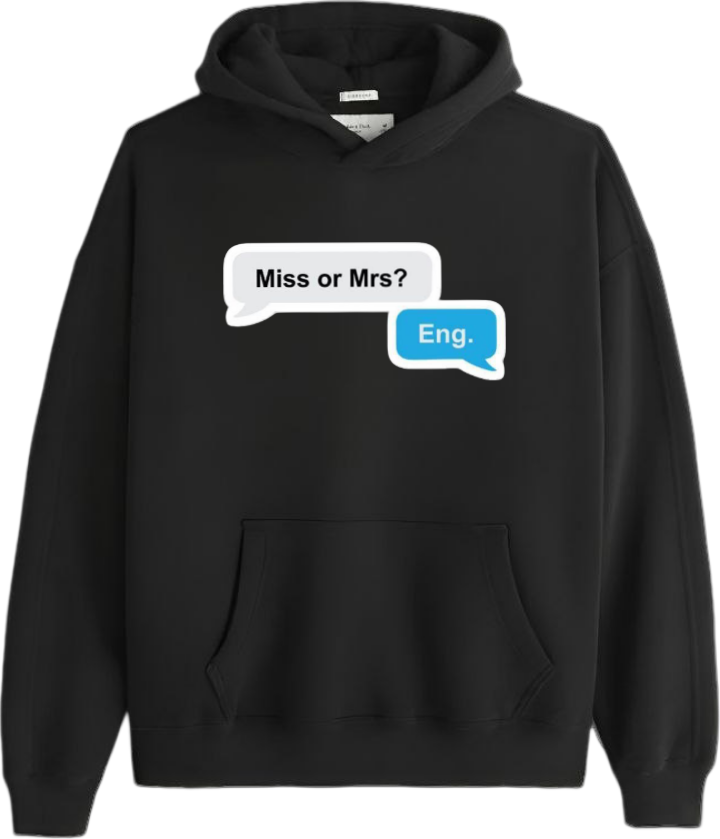names One Size hoodie Black Eng Miss 5