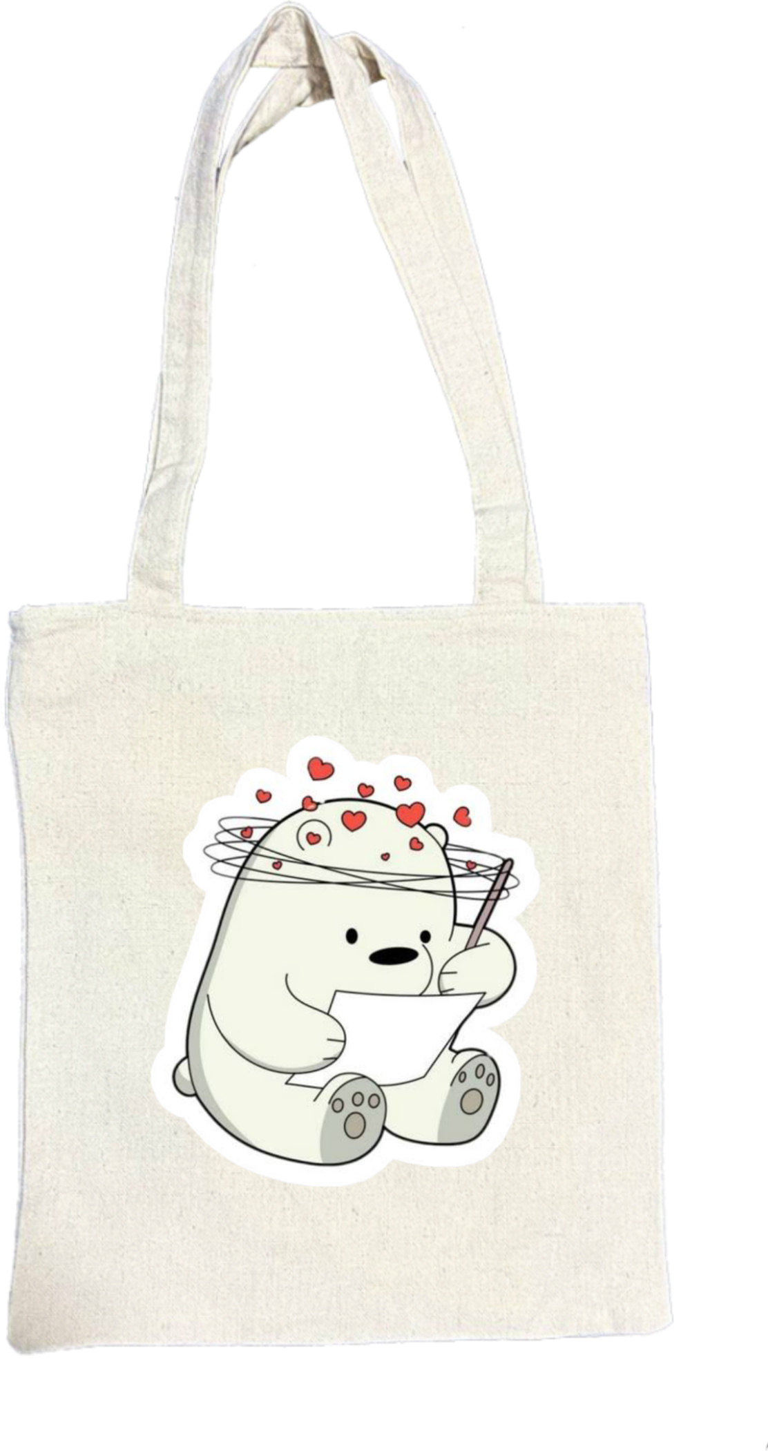 Ice Bear tote bag beige 5