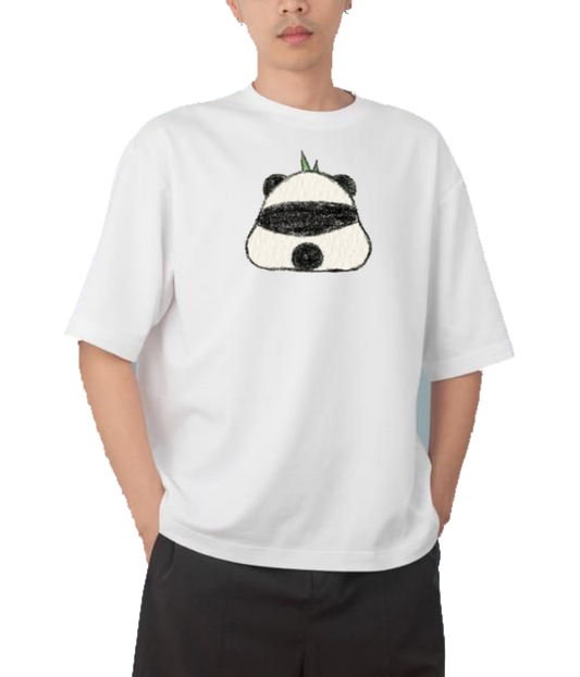PANDA Oversize Hoodie White 5