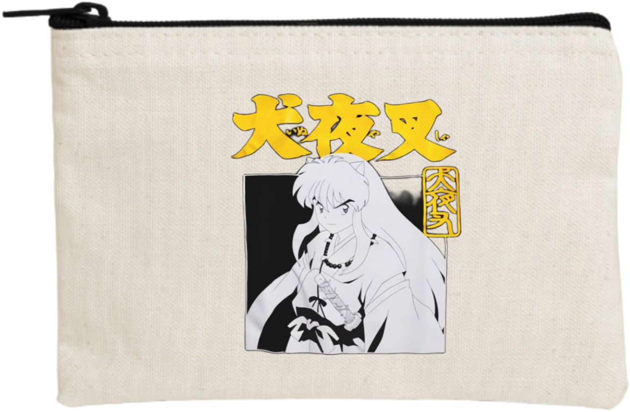 Inuyasha wallet pencil case Beige 5