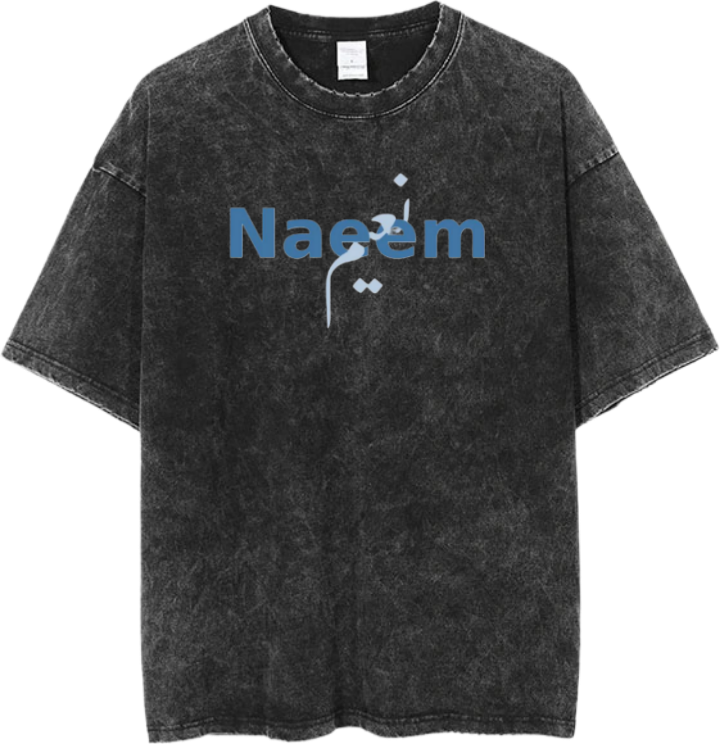 names t- shirt One Size Washed Na'im 5