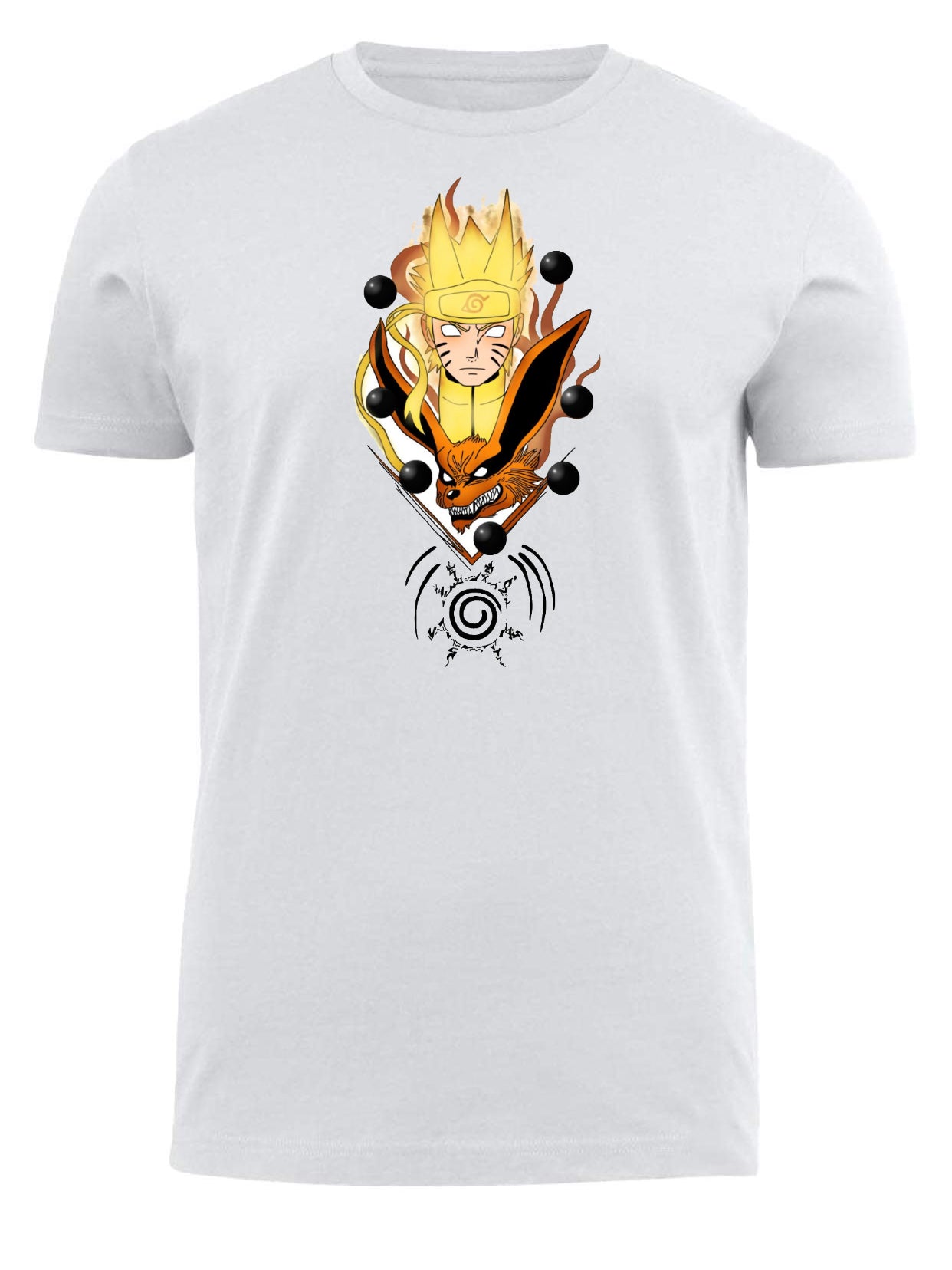 Naruto Shippuden t- shirt fat White 5