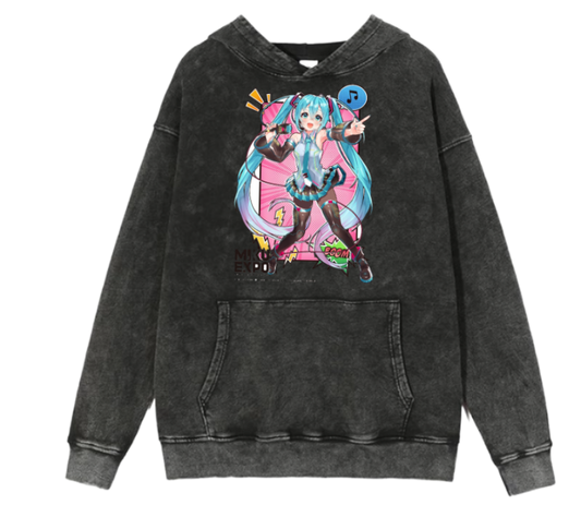 Hatsune Miku One Size hoodie Washed 5