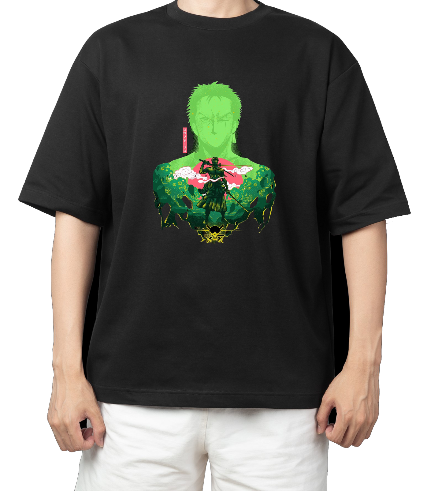 one piece t- shirt One Size Black 5