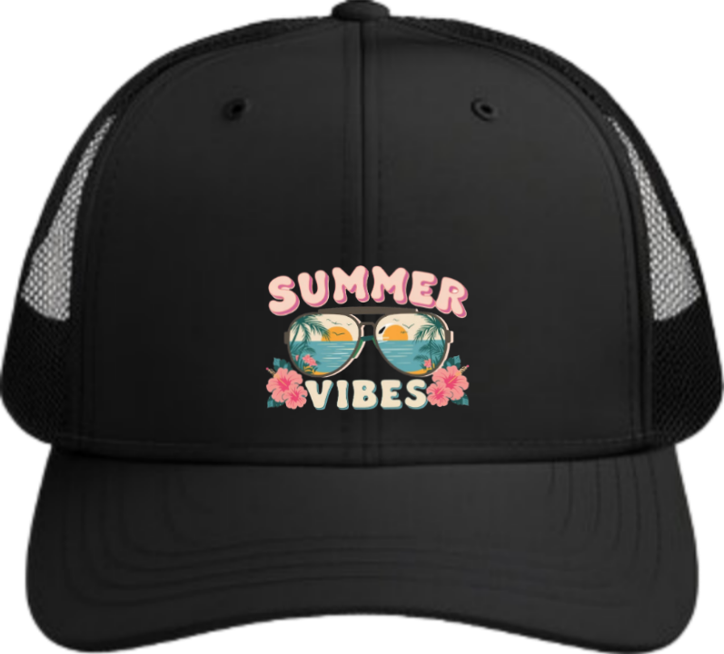 Summer Vibes Baseball cap Black  5