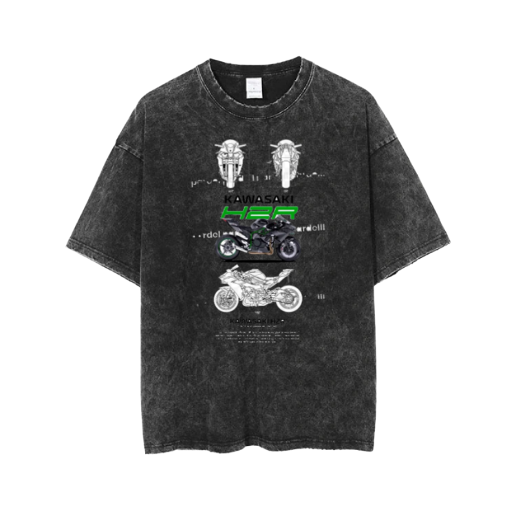 MOTOR CYCLE t- shirt One Size Washed 5