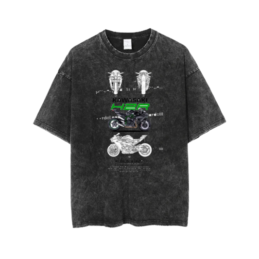 MOTOR CYCLE t- shirt One Size Washed 5