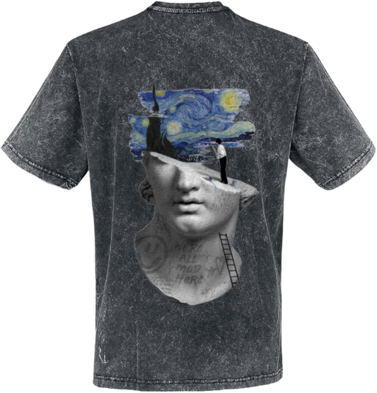 فان جوخ t- shirt One Size Washed Back 5