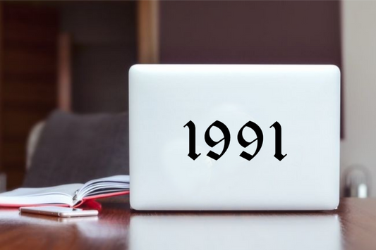 age Laptop Sticker 1991