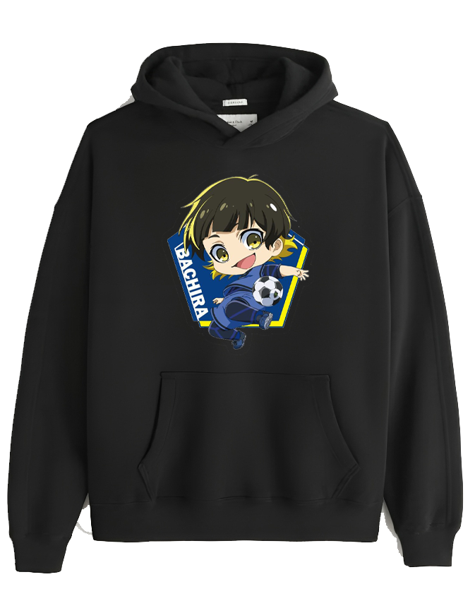 blue lock One Size hoodie Black 5