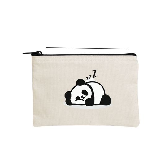 PANDA wallet pencil case Beige 5